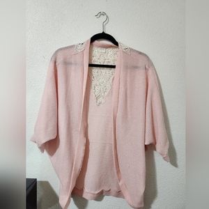 Pink Knit Cardigan